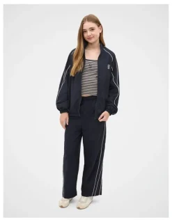 Seed Heritage Piped Spray Jacket in New Navy