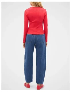 Seed Heritage Pointelle Button Cardigan