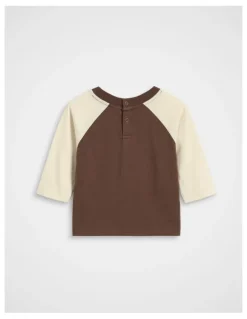 Seed Heritage Pup Raglan Tee in Cacao