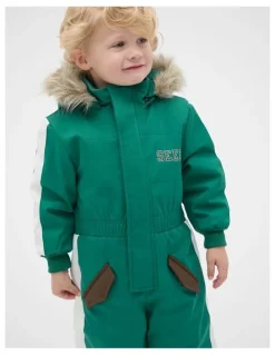 Seed Heritage Retro Snowsuit in Jungle Green
