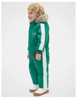 Seed Heritage Retro Snowsuit in Jungle Green