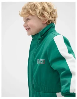 Seed Heritage Retro Snowsuit in Jungle Green
