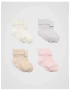 Seed Heritage Rib Socks Multipack in Light Pink