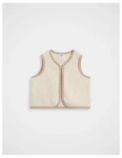 Seed Heritage Teddy Vest in Oat