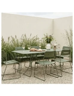 Seek & Ramble Parco Outdoor Dining Chair Olive Set of 2
