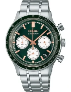 Seiko Quartz Chronograph Watch SSB481P in Silver