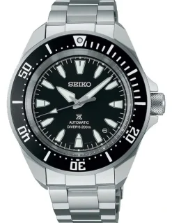 Seiko SRPL13K Prospex Stainless Steel Watch in Silver & Black