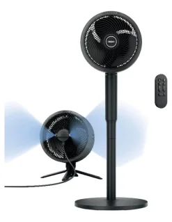 Shark Flex Breeze Fan With Misting Attachment FA225ANZ in Dark Grey