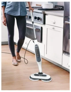 Shark Steam and Scrub Mop in White/Grey