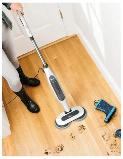 Shark Steam and Scrub Mop in White/Grey