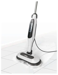 Shark Steam and Scrub Mop in White/Grey