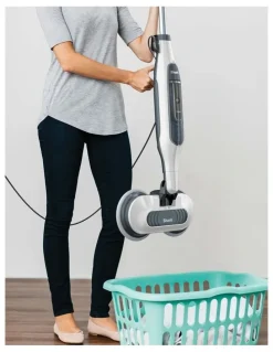 Shark Steam and Scrub Mop in White/Grey