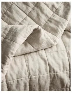 Sheridan Abbotson Bedcover in Flax