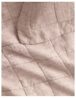 Sheridan Abbotson European Flax Linen Bed Cover in Clay Marle