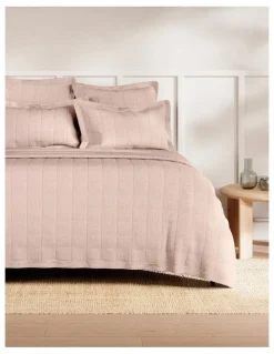 Sheridan Abbotson European Flax Linen Bed Cover in Clay Marle