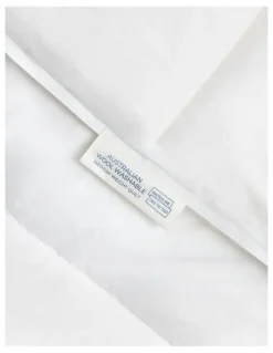 Sheridan Australian Wool Washable Medium Quilt in Pure White
