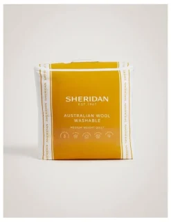 Sheridan Australian Wool Washable Medium Quilt in Pure White