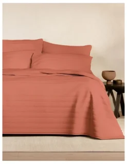 Sheridan Bayley Washed Percale Bedcover in Relish