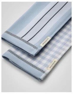 Sheridan Este Tea Towel Set - Two Pack in Glacier