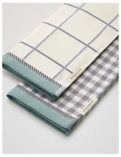 Sheridan Frama Tea Towel Set - Two Pack in Rain