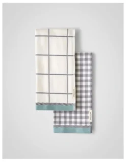 Sheridan Frama Tea Towel Set - Two Pack in Rain