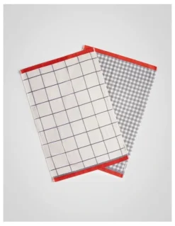 Sheridan Frama Tea Towel Set - Two Pack in Atlantic