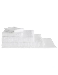 Sheridan Living Textures Towel Range in White