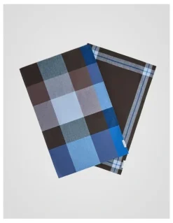 Sheridan Lumo Tea Towel Set - Two Pack in Liquorice