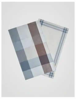 Sheridan Lumo Tea Towel Set - Two Pack in Glacier