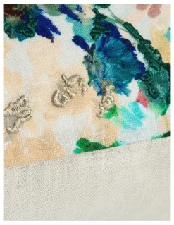 Sheridan Oberon Linen Square Cushion in Multi