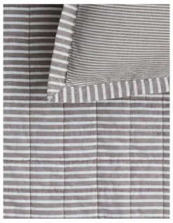 Sheridan Reilly Stripe Duo Bed Cover in Chocolate