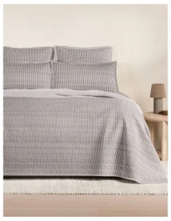 Sheridan Reilly Stripe Duo Bed Cover in Chocolate
