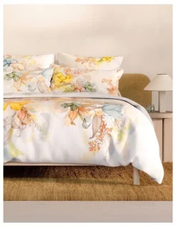 Sheridan Treni Quilt Cover in White