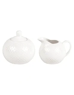 Shervin Verkil Prominence Creamer & Sugar Bowl Set White