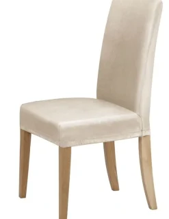 Sherwood Premium Faux Suede Cream Dining Chair Cover in Brown