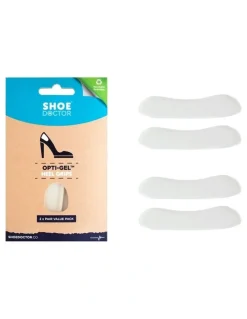Shoe Doctor Opti-Gel Heel Grips 2 Pair Pack in Clear