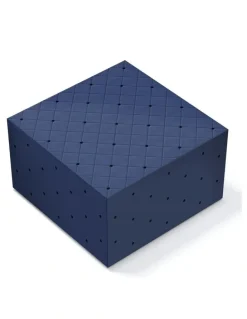 Simson Extra Large Quilted Gift Box in Navy