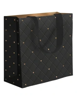 Simson Medium Gift Bag in Black
