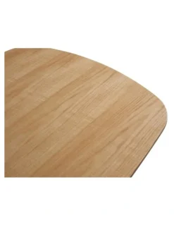 SK Designer Living Arlo Curved Edge Oval Wood Coffee Table