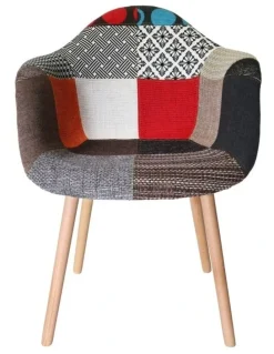 SK Designer Living Replica Eames DAW Hal Inspired Chair in Multi