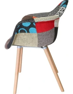 SK Designer Living Replica Eames DAW Hal Inspired Chair in Multi