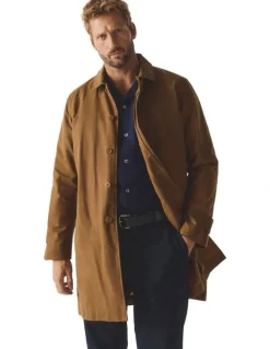 S.Kidman Driza-Bone Vintage Wax Mac Coat in Sand