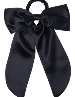 Slip Pure Silk Hair Bow in Black