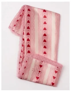 Slip Pure Silk Queen Pillowcase with Lace Trim in Sweetie