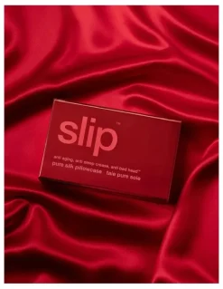 Slip Pure Silk Queen Pillowcase in Scarlet