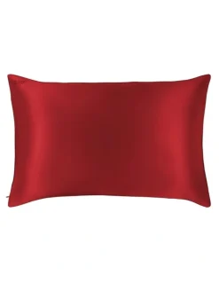 Slip Pure Silk Queen Pillowcase in Scarlet