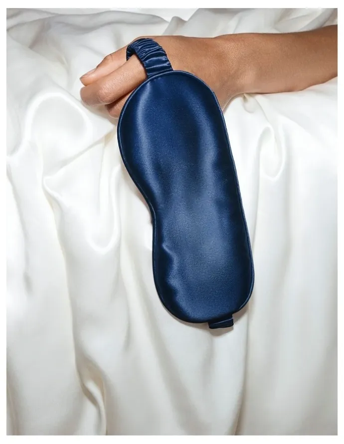 Slip Pure Silk Sleep Mask in Navy