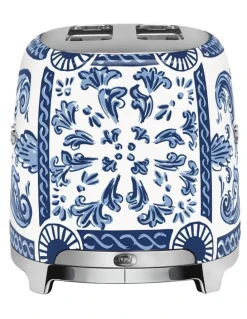 Smeg Dolce & Gabbana 50's Style 2-Slice TSF01DGBAU Toaster in Blu Mediterraneo