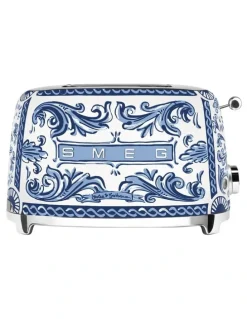 Smeg Dolce & Gabbana 50's Style 2-Slice TSF01DGBAU Toaster in Blu Mediterraneo