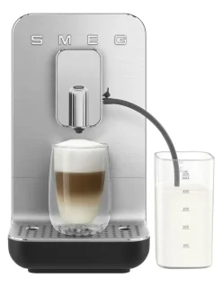 Smeg Fully Automatic Coffee Machine with AutoMilk in Matte Black BCC13BLMAU